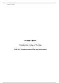 NR 512 WEEK 5 HEALTHIT HOT TOPIC ASSIGNMENT, OPIOID CRISES