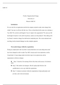 LDR 535 Week  5 Positive Organizational Change docx  LDR 535  Positive Organizational Change  University of Phoenix LDR 535  Introduction  Do you work for an organization and felt the company needed to make some change from within? I am sure we all have f