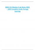 BIOD 151 Module 4 Lab Notes 2024 – 2025 Complete Guide Portage  Learning