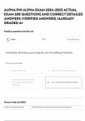 ALPHA PHI ALPHA EXAM 2024-2025 ACTUAL EXAM 200 QUESTIONS AND CORRECT DETAILED ANSWERS (VERIFIED ANSWERS) |ALREADY GRADED A+