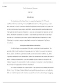 Team Final Paper Week 2 .docx    CJS/305  Fourth Amendment Summary  CJS/305  Introduction  The Constitution of the United States was enacted on September 17, 1787, and it established Americas national government and fundamental laws, while guaranteeing ce