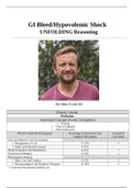  NUR256 GI Bleed/Hypovolemic Shock RAPID Reasoning: Jim Olson, 45 years old. Case Study. Complete Solution. 