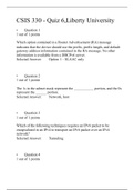 CSIS 330  Quiz 6 Answer-(3 Versions), CSIS 330 Business Data Communication Systems