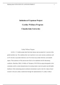 NR 630 ASSIGNMENT, INITIATION OF CAPSTONE PROJECT, CARDIAC WELLNESS