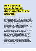 BSN 315 HESI remediation GI drugs.