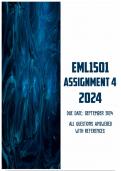 EML1501 Assignment 4 2024 | Due September 2024