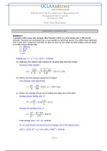 University of California, Los Angeles - MGMT 4102018 Flex FEMBA 410 Assignment 04 Key