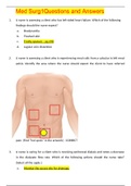 Med Surg1Questions and Answers,100% CORRECT