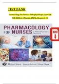 TEST BANK For Pharmacology for Nurses: A Pathophysiological Approach, 7th Edition by Adams & Holland, All Chapters 1 - 50 Complete, Verified Latest Edition ISBN: 9780138097042