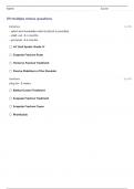 SCS SHOULDER STUDY GUIDE (2024) QUESTIONS WITH CORRECT ANSWERS!!