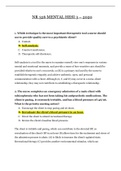 NR 326 MENTAL HESI 3_2020 | NR326 MENTAL HESI 3_Graded A