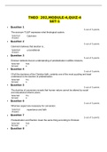 THEO 202 Quiz 4 (3 VERSIONS), THEO 202 THEOLOGY SURVEY II