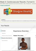 CARDIOVASCULAR OBJECTIVE DATA- SHADOW HEALTH (GRADED A)