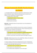 NR 442 Community Health Practice Exam_A (50 Items) | NR442 Community Health Practice Exam_A {100% CORRECT}