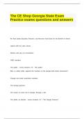 The CE Shop Georgia State Exam Practice exams questions and answers.