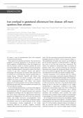 Iron overload in gestational alloimmune liver disease: still more questions than answers