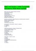 NSC 114 Exam 1 with Complete Solutions 2024 New Update