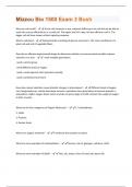 Mizzou Bio 1500 Exam 3 Bush All Possible Questions and Answers with complete solution