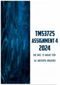 TMS3725 Assignment 4 2024 | Due 29 August 2024