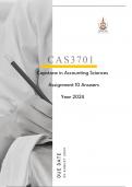 CAS3701 Assignment 10 Answers Year 2024