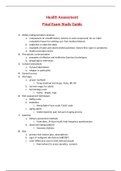 NUR 2092 / NUR2092: Health Assessment Final Exam Study Guide