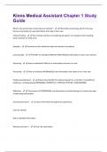 Kinns Medical Assistant Chapter 1 Study Guide Questions with 100 % correct Answers | Verified | A+