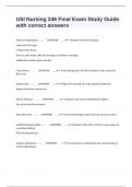 USI Nursing 246 Final Exam Study Guide with correct answers