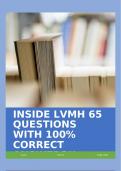 INSIDE LVMH 65 QUESTIONS WITH 100% CORRECT ANSWERS!!