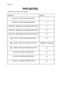 PPG Core Module Lecture Notres - Midterm 