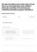 EPA 608 UNIVERSAL EXAM 2024-2025 ACTUAL EXAM ALL 100 QUESTIONS AND CORRECT DETAILED ANSWERS WITH RATIONALES (VERIFIED ANSWERS) |ALREADY GRADED A+