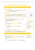 Samenvatting H5 elektrische systemen uit systematische natuurkunde VWO 4