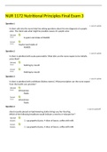 NUR 1172 Nutritional Principles Final Exam 3