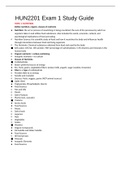 HUN 2201 Exam 2 Study Guide 