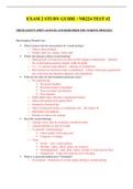 NR 224EXAM 2 STUDY GUIDE / NR224 TEST #2: 100% CORRECT,CHAMBERLAIN COLLEGE OF NURSING