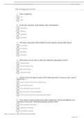 NR 224 Pain Socrative Quiz Questions / NR224 Pain Socrative Quiz Questions: 100% CORRECT,CHAMBERLAIN COLLEGE OF NURSING