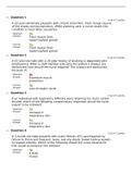 NUR 6501 Advanced Patho Quiz 6 Answers Chamberlain College