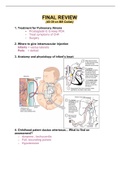 NURS 307 FINAL EXAM REVIEW Chamberlain College