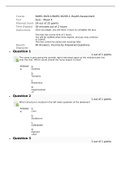 NURS 3020 Week 4 Quiz Chamberlain College