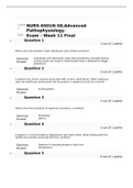 NURS-6501N-58, Advanced Pathophysiology. Chamberlain College