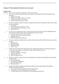 NURSING 101 Chapter 45. Musculoskeletal Function and Assessment Chamberlain College