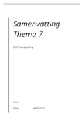 Samenvatting Thema 2.1.7 - Voortplanting