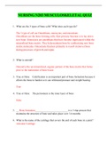 NR 283 MUSCULOSKELETAL QUIZ / NR283 MUSCULOSKELETAL QUIZ: 100% CORRECT,CHAMBERLAIN COLLEGE OF NURSING NR 283 MUSCULOSKELETAL QUIZ / NR283 MUSCULOSKELETAL QUIZ: 100%