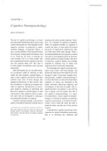 Cognitive Neuropsychology