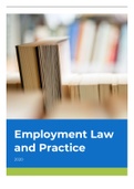 Employment Law on Legal Practice Course - FULL COURSE NOTES - LLM LPC Distinction Level Notes 