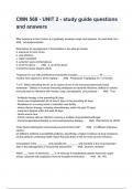 CMN 568 - UNIT 2 - study guide questions and answers