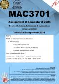 MAC3701 Assignment 2 (COMPLETE ANSWERS) Semester 2 2024 - DUE 9 September 2024