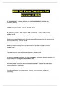 BMK 305 Exam Questions And Answers @ 2024