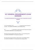 ICC GENERAL REQUIREMENTS EXAM 20242025 WITH GUARANTEED ACCURATE ANSWERS 