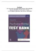  Test Bank For Varcarolis Essentials Of Psychiatric Mental Health Nursing 5th Edition Fosbre-Latest Version (1 -28 Chapters) Questions And Answers 2023/2024