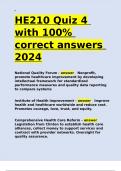 HE210 Quiz 4 with 100- correct answers 2024.